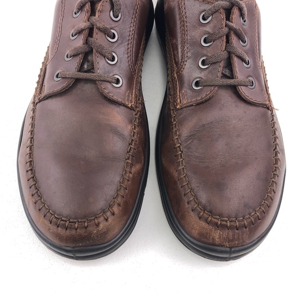 Ecco Fusion II Brown Leather Tie Moc Toe Oxfords EUR 45 main image 12